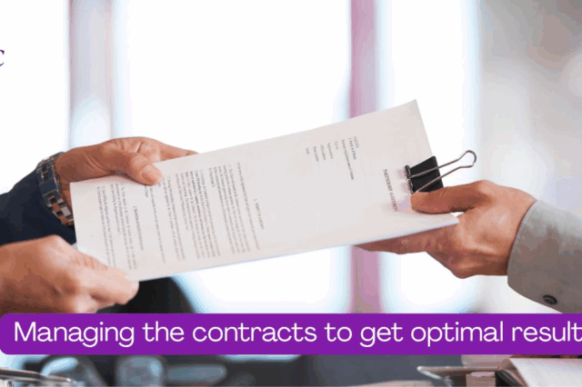 Managing the contracts to get optimal results